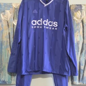 adidas Blue Sweatpants & Joggers Set